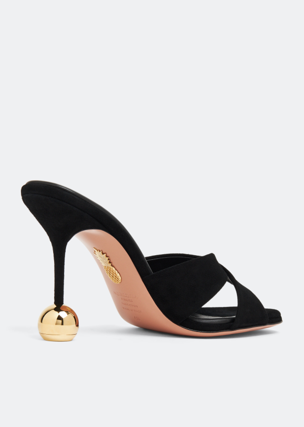Aquazzura Darling 95 mules for Women - Black in KSA | Level Aquazzura Darling 95 mules for Women - Black in KSA | Level