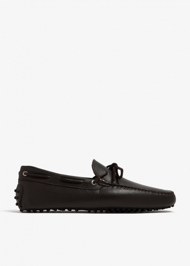 Leather driving loafers