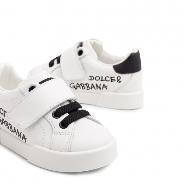 Dolce amp; Gabbana rhinestone-embellished leather sneakers - White