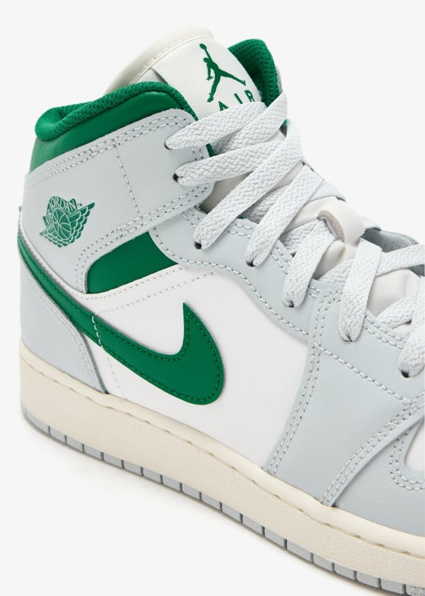 Nike Air Jordan 1 Mid sneakers for Boy Grey in KSA Level Shoes