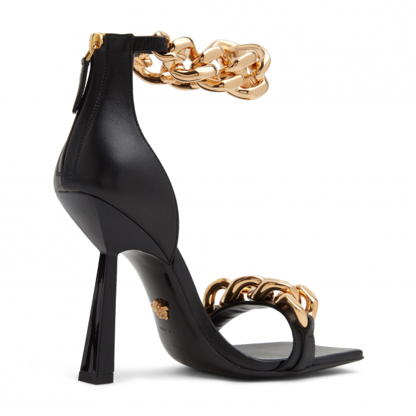 Medusa chain nappa online leather sandals