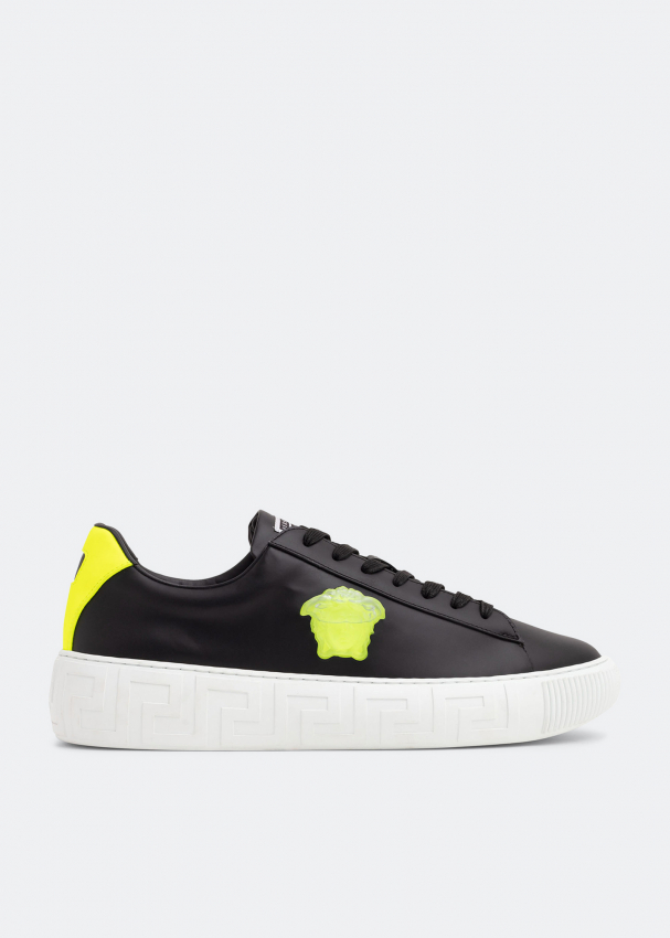 Versace Greca sneakers for Men - Black in UAE | Level Shoes