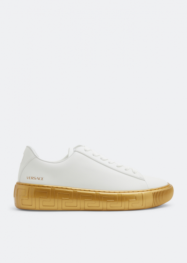 Versace Greca sneakers for Men - White in Qatar | Level Shoes