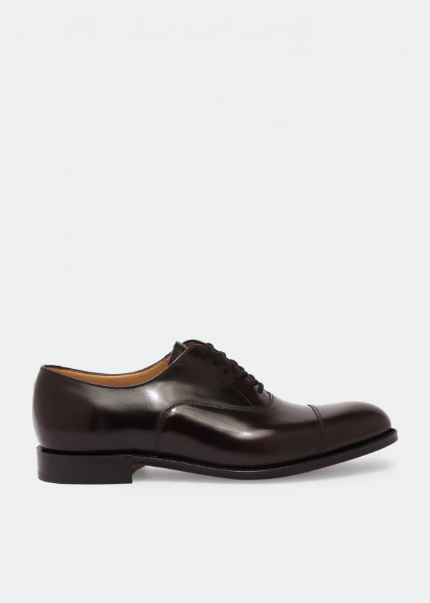 Church s Dubai leather oxford shoes for Men Burgundy in Bahrain Level Shoes