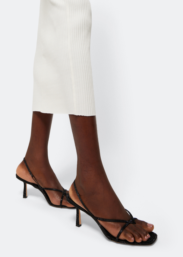 flip flop heels black