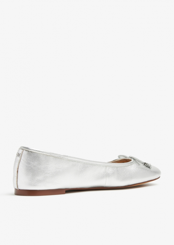 Sam Edelman Felicia luxe ballerinas for Women - Silver in UAE | Level Shoes