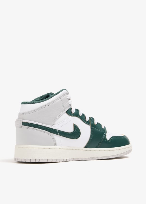 Nike Air Jordan 1 Mid Oxidised Green sneakers for Boy Green in Bahrain Level Shoes
