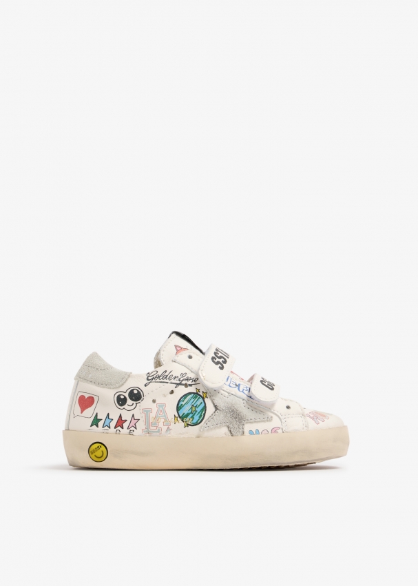 Golden Goose Old School sneakers for Baby - White in UAE | Level Shoes