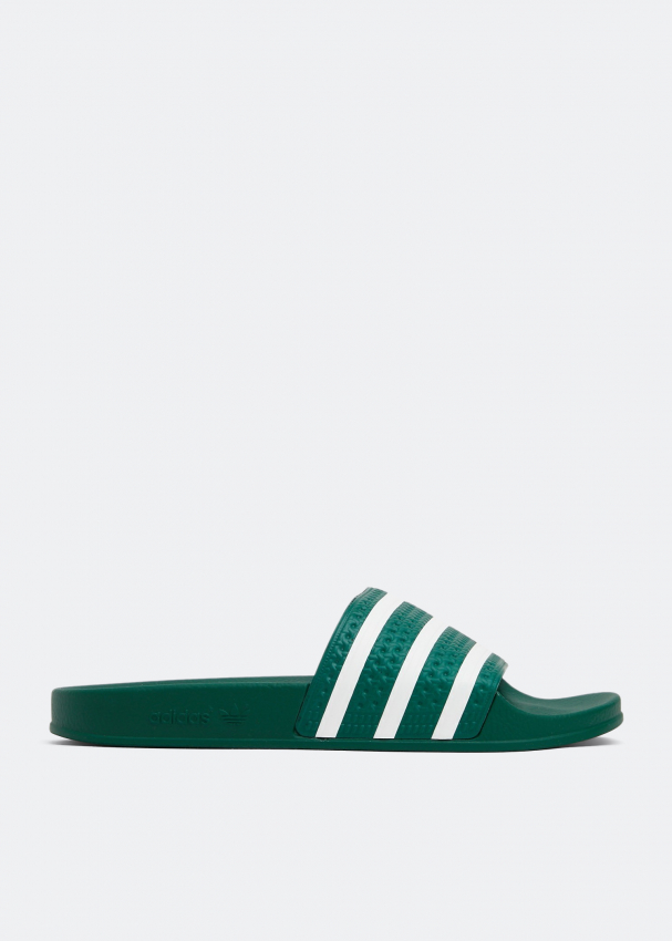 adidas Adilette slides for Men - Green in UAE | Level Shoes