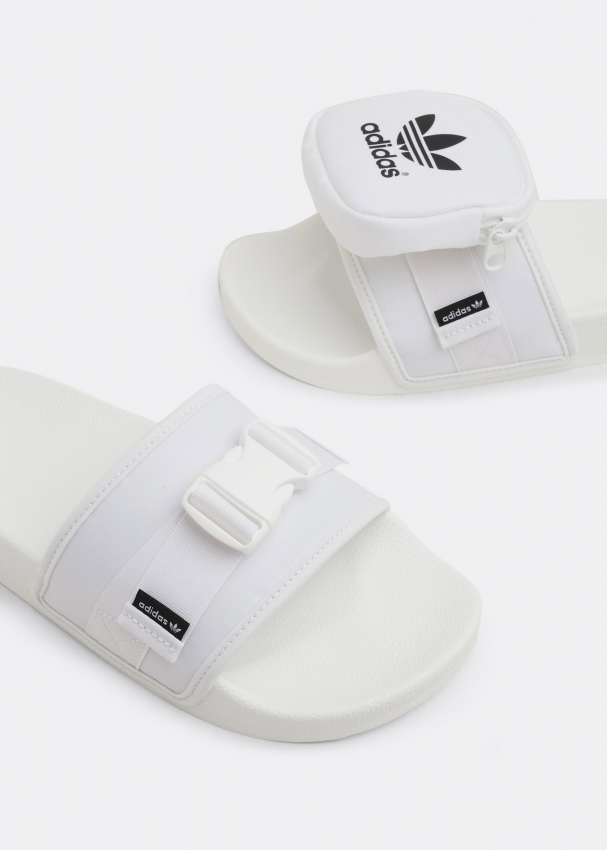 Adidas Pouchylette slides for Women White in UAE Level Shoes