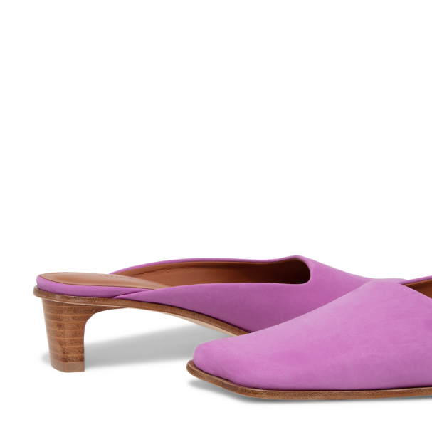 Purple suede mules hotsell