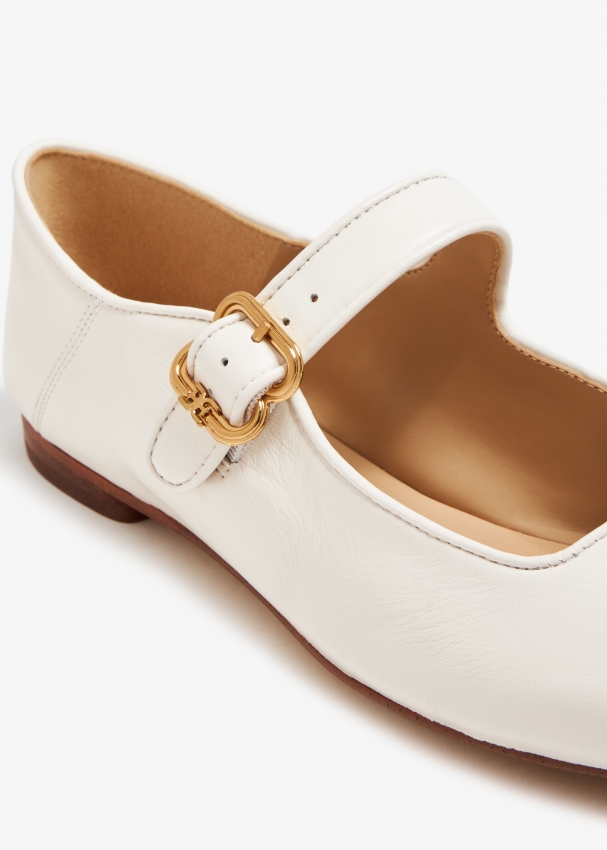 Womens white on sale mary jane flats