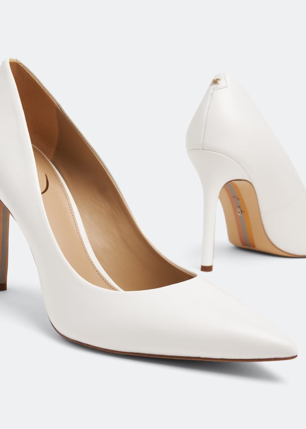 kpoplk Women's Pointed Toe High Heels, Patent Leather Pumps,Wedding Dress  Shoes,Cute Evening Stilettos(White) - Walmart.com