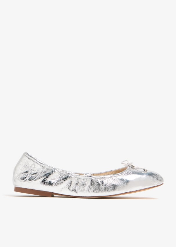 Sam edelman silver ballet flats hotsell