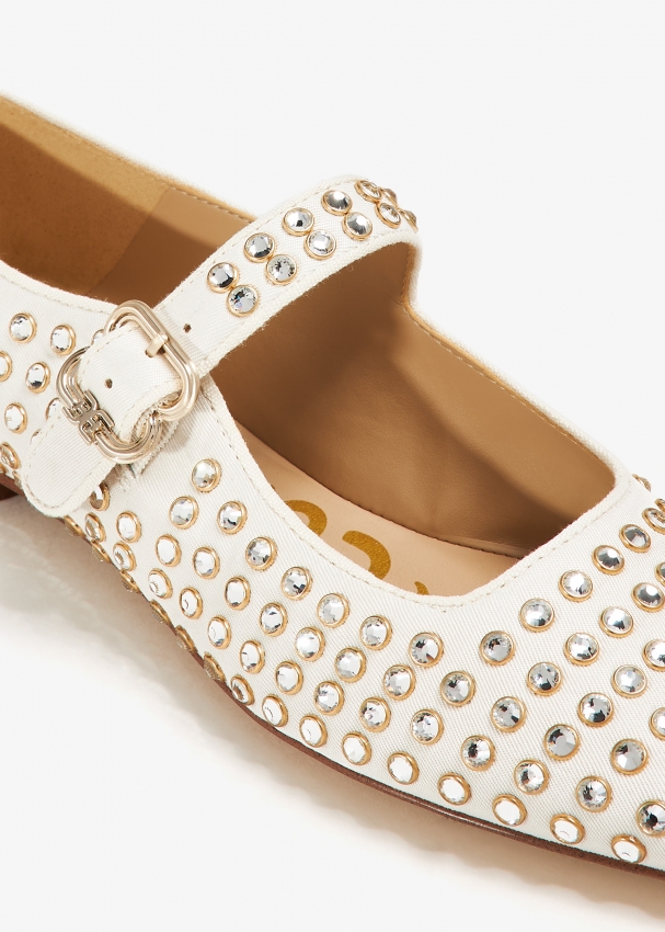 White sam edelman flats hotsell