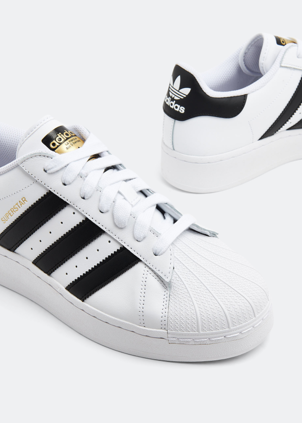 adidas Originals Superstar XLG trainers in future white/green