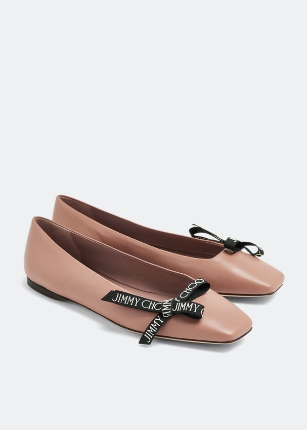 Jimmy Choo Veda ballet flats for Women - Pink in UAE | Level Shoes
