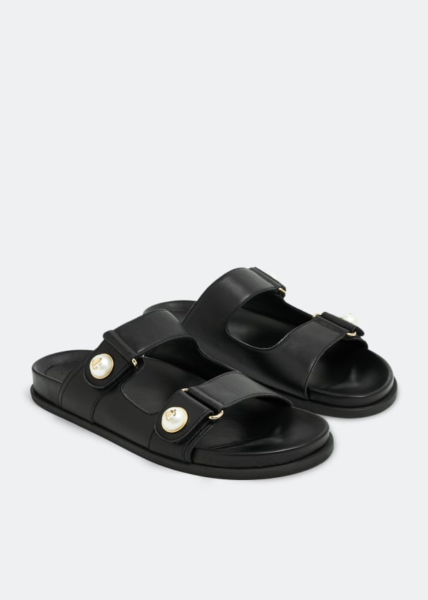 Jimmy Choo Fayence sandals for Women - Black in UAE | Level Shoes