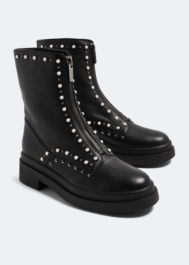 Jimmy Choo Nola flat boots for Women - Black in UAE | Level Shoes