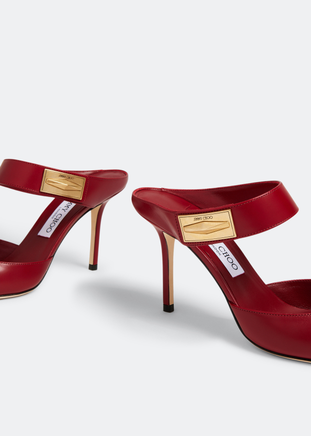 Jimmy Choo Nell 85 mules for Women Red in UAE Level Shoes