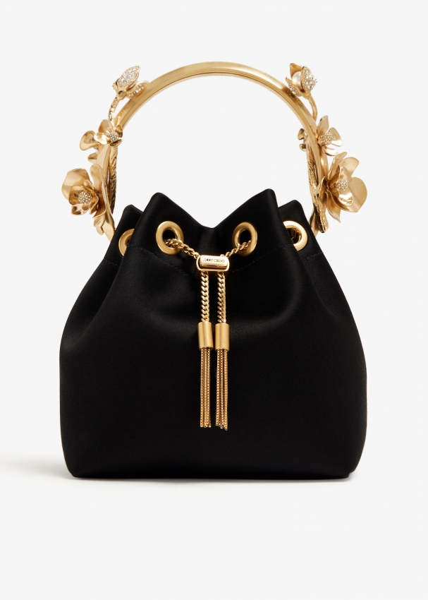 Jimmy Choo Bon Bon bucket bag for Women - Black in UAE | Level Shoes