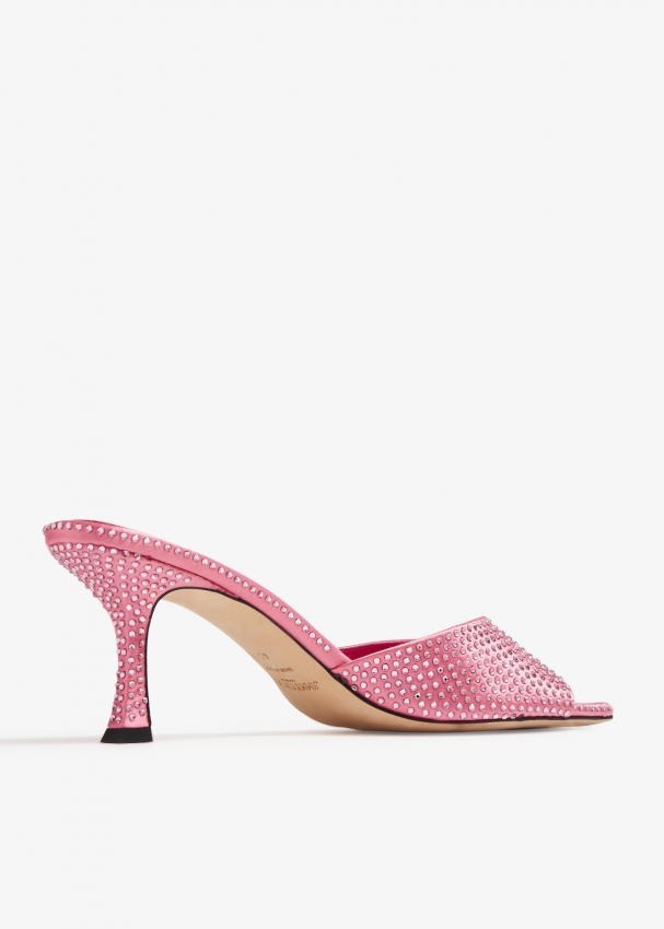 Jimmy Choo Val 70 mules for Women - Pink in UAE | Level Shoes
