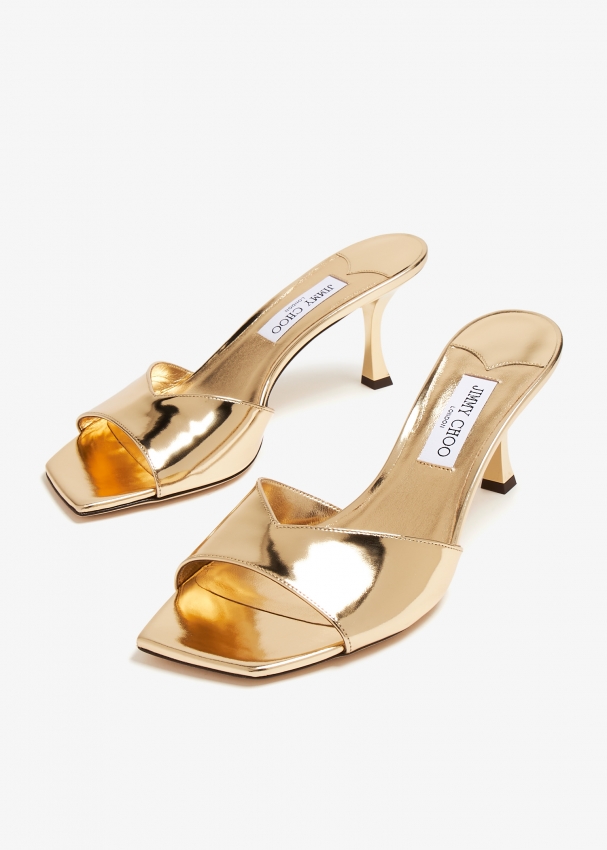 Jimmy Choo Skye 70 mule sandals for Women - Gold in UAE