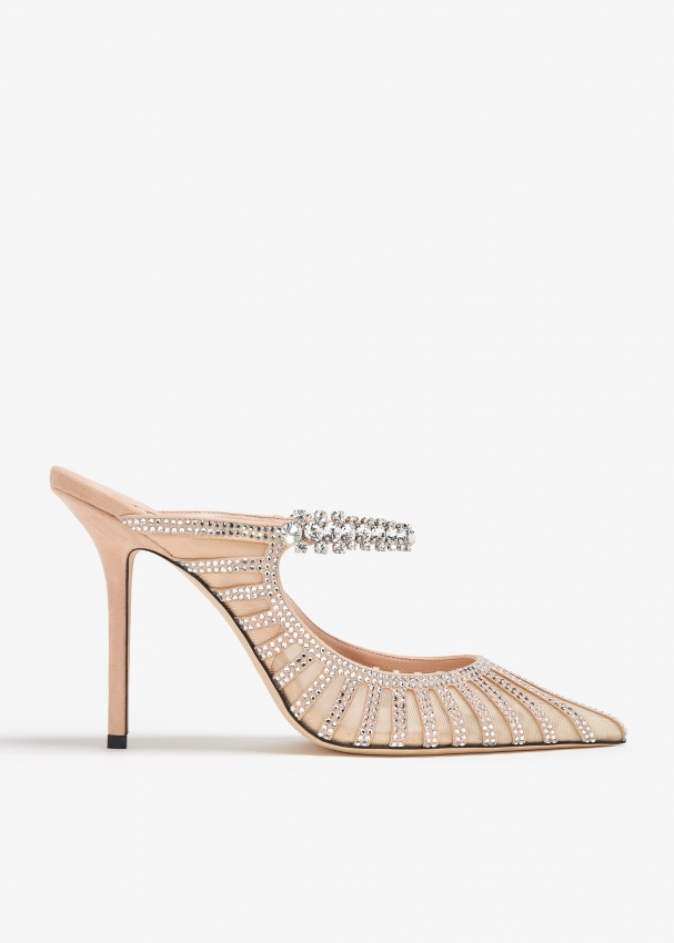 Jimmy Choo Bing 100 mules for Women Beige in KSA Level Shoes