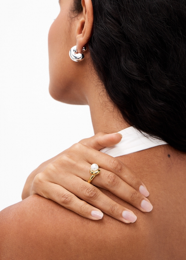 Jenny Bird Daphne Ring - Gold/Pearl
