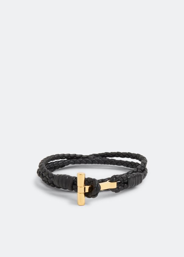 Tom Ford Men's Leather Bracelet Brown main image 1