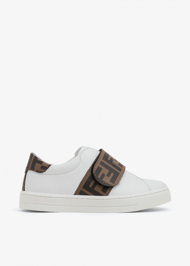 Fendi Logo sneakers for Baby - White in UAE | Level Shoes