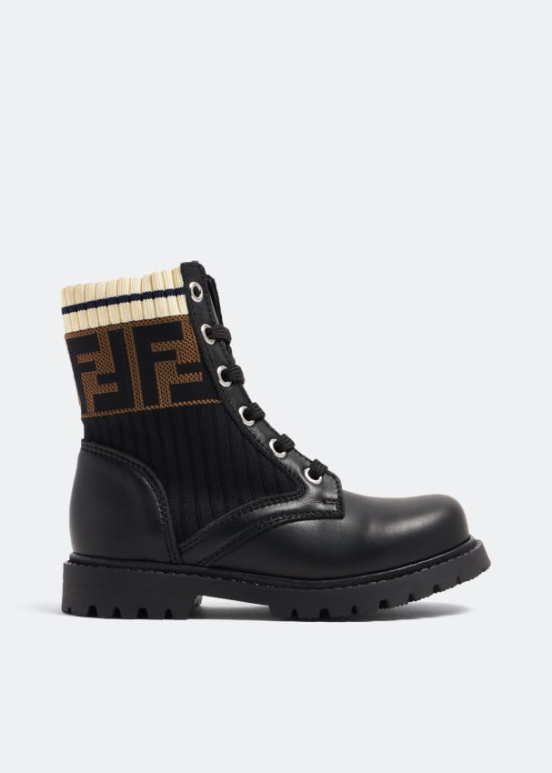 Fendi Knit boots for Unisex - Black in UAE | Level Shoes