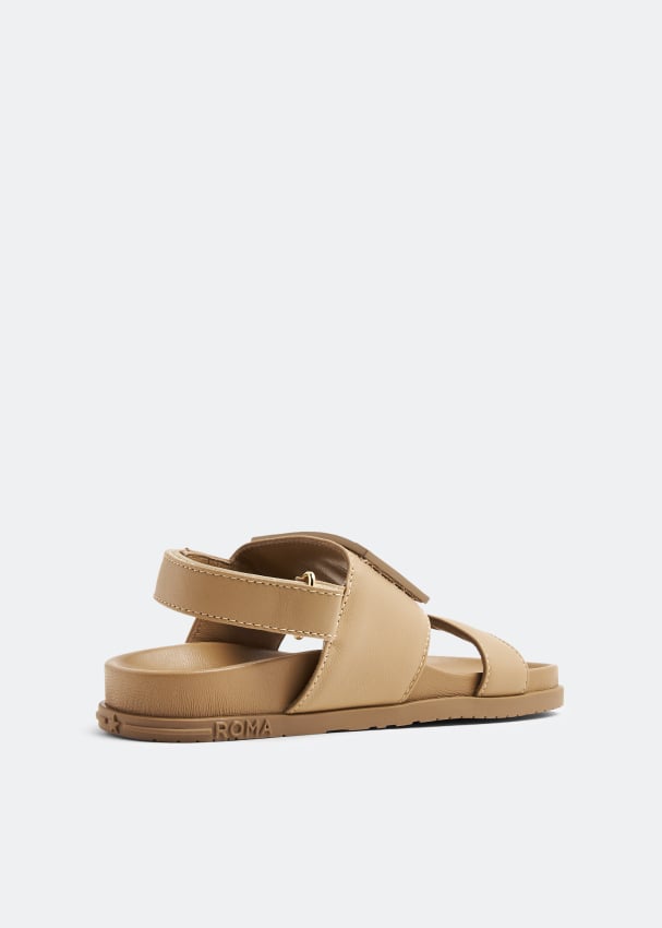 Fendi Leather sandals for Baby Brown in UAE Level Shoes