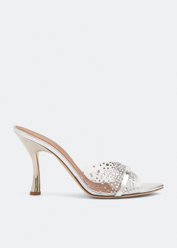 Malone Souliers Julia mules for Women - Silver in UAE | Level Shoes