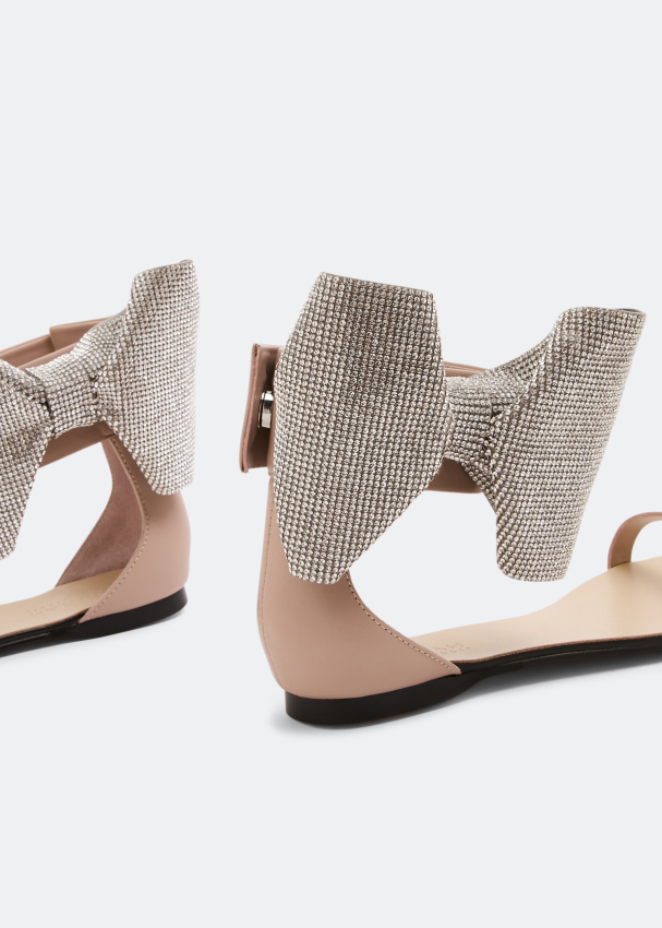 Sandals with big bow on the side discount