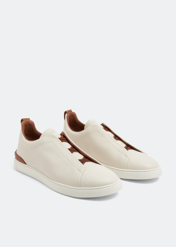 Zegna Triple Stitch sneakers for Men White in KSA Level Shoes