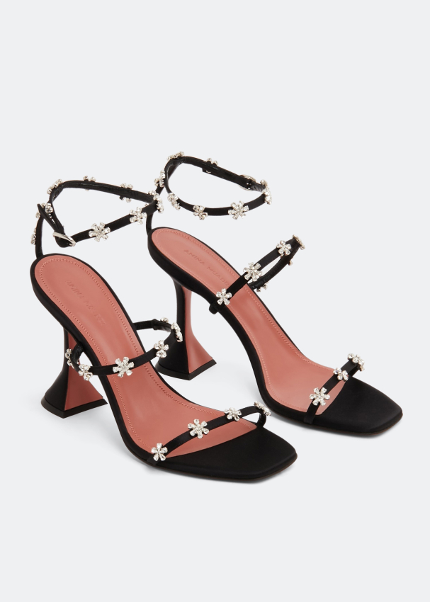 Amina Muaddi Lily sandals for Women Black in UAE Level Shoes