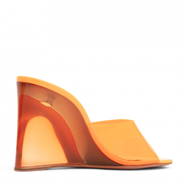 Glass wedge heels sales