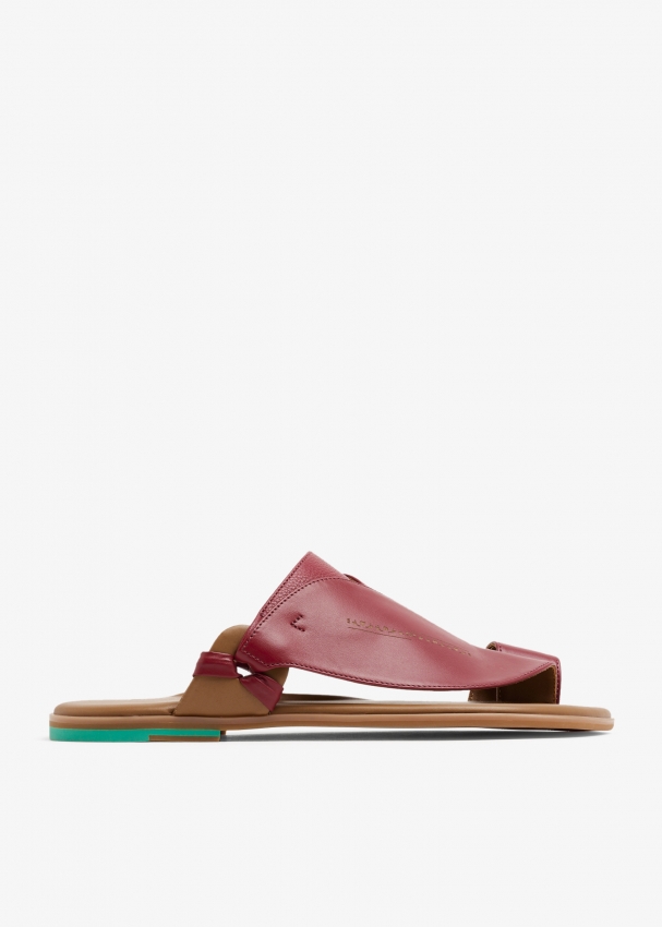 Tamashee Qalaa sandals for Men Burgundy in KSA Level Shoes