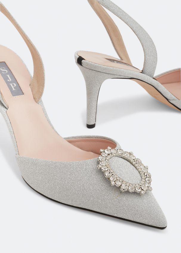 Sarah jessica parker silver shoes on sale