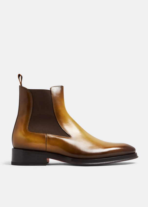 Mens tan sales leather boots