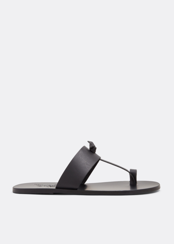 Ancient Greek Sandals Menelaos sandals for Men - Black in UAE | Level Shoes