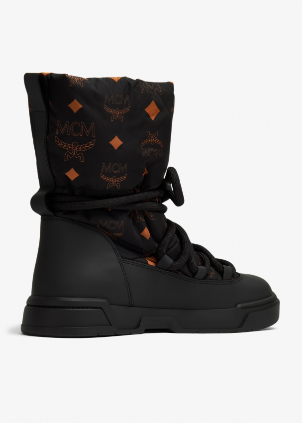 MCM Skyward Hi sneaker boots for Women Black in UAE Level Shoes