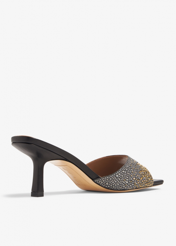 Nicoli Minerva mules for Women Black in Bahrain Level Shoes