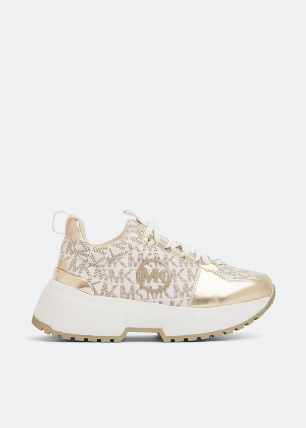 Michael Kors Cosmo Ripley sneakers for Girl Gold in UAE Level Shoes