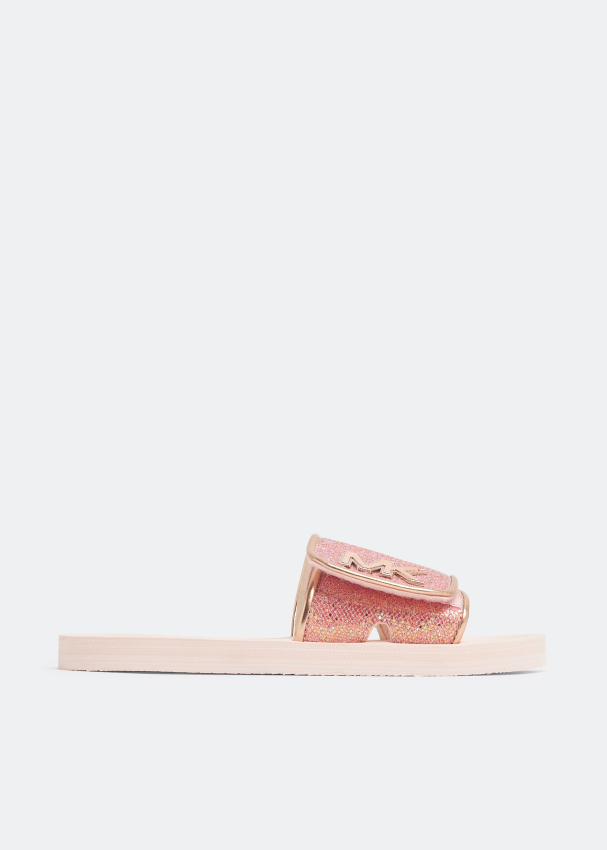 Michael Kors Eli Malissa slides for Girl Pink in Kuwait Level Shoes