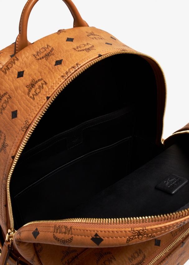 MCM Medium Stark backpack for Men Brown in Bahrain Level Shoes