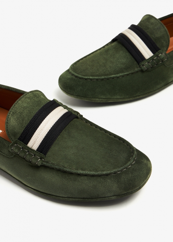 Bally Kansan driver shoes for Men - Green in UAE | Level Shoes