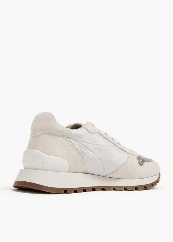 Brunello Cucinelli Suede sneakers for Women - White in UAE