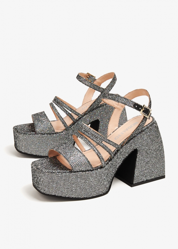Nodaleto Bulla Chibi sandals for Women Silver in UAE Level Shoes
